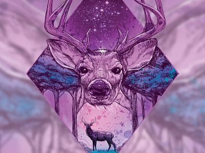 Deer to Me art deer illustration draw illustration photoshop tattoo watercolor