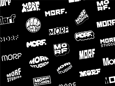 Morf Studios animation animation logo brand identity branding fun logo logo morf morf studios playful logo studio logo