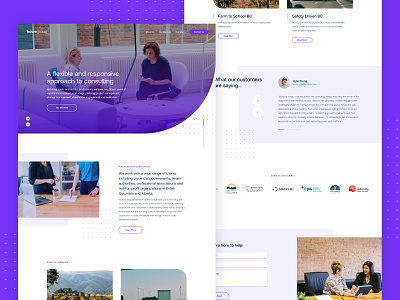 Howegroup branding business howegroup minimal purple web design website