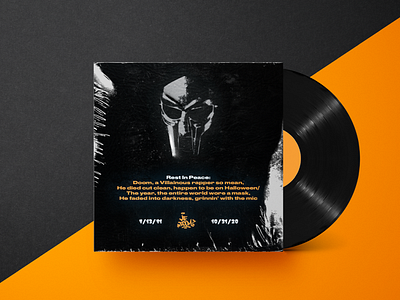 Faux Vinyl Record for our MF Doom Dedication