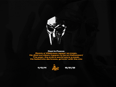 MF Doom Dedication Design