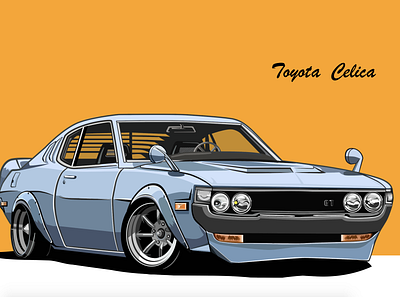 Toyota Celica- Illustration illustration car