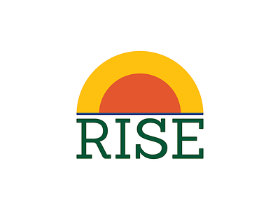 RISE branding community education identity logo parent school sunrise sunrise logo teacher
