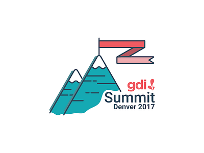 GDI Summit 2017 branding conference denver flag leadership logo mountains summit women in tech