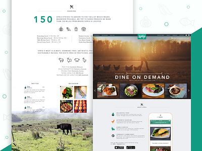Online Meal Ordering - Dine On Demand branding food on-demand online ordering