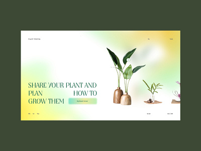 PLANT PEOPLE colors design designer designs gradient gradients landing landingpage plant ui ux uxui web web design webdesign website website design
