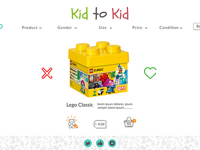 Swiping Page Kid To Kid design icon logo ui ux web website