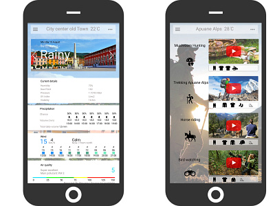 Weather App Massa Carrara app custom design design ui ux