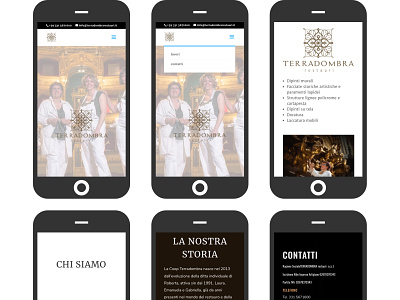 Terradombrarestauri.com branding colours custom design design icon identity illustration logo mobile responsive design typography ui ux website