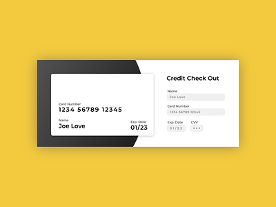 Daily UI #002 checkout credit credit card checkout dailyui dailyui 002 design e commerce form