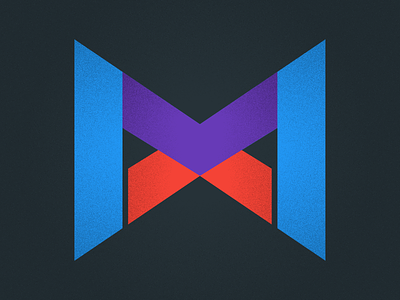 Logi MX rebound blue logi logo logomark m mx overlay playoff purple red x