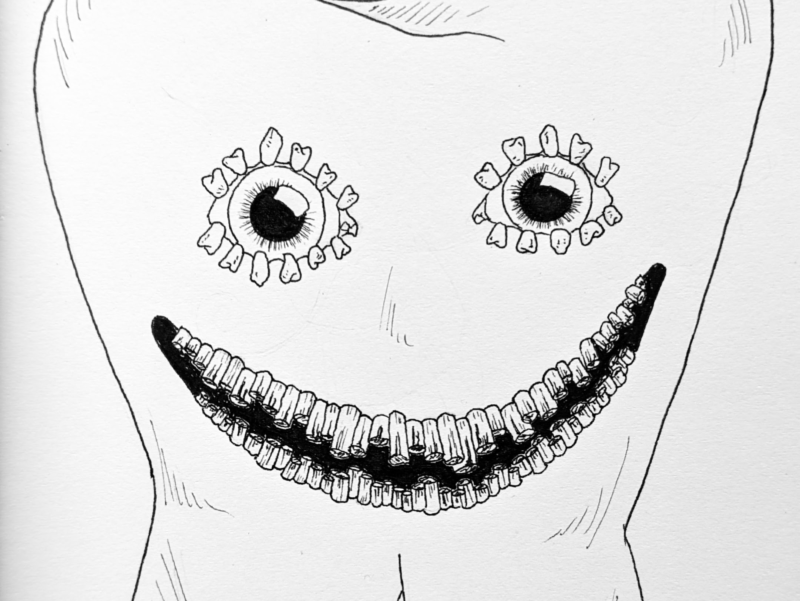 Inktober: teeth by Smokie Lee on Dribbble