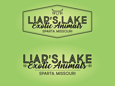 Liar's Lake Logo Exploration line logo ranch retro watusi