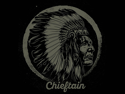 chieftain design illustration lettering typography vector