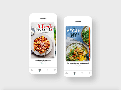 Recipes adobexd app books chef clean design food ingredients interface kitchen recipes ui