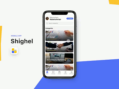 Shighel - Exploring and Connecting to a Service Provider animation app design fluid interface jobs service smooth smooth animation ui