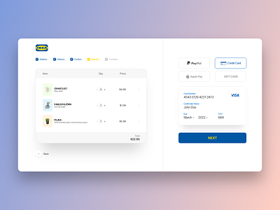 Credit Card Checkout — Daily UI 2