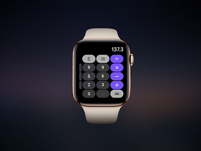 Apple Watch Calculator - Daily UI 4