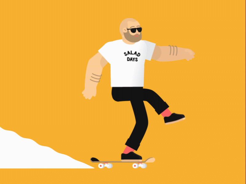 Skateboard Jack animation character design flat fun illustration skate skateboard skateboard design