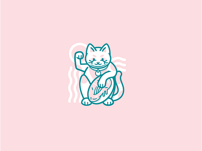 Donut Cat cat character colors donut drawing illustration logo pink