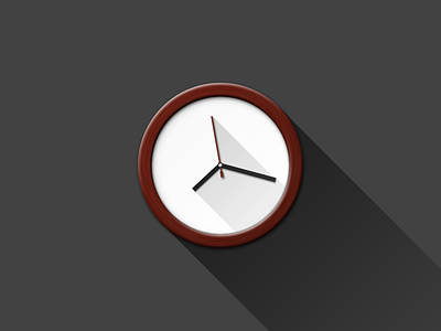 Clock attached clock flat fun graphics photoshop psd