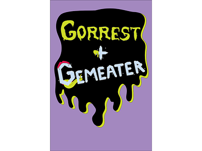 Gorrest + Gemeater art design flat illustration illustrator lettering minimal type typography vector