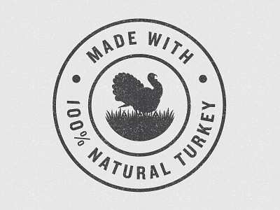 Turkey Badge badge meat natural texture turkey