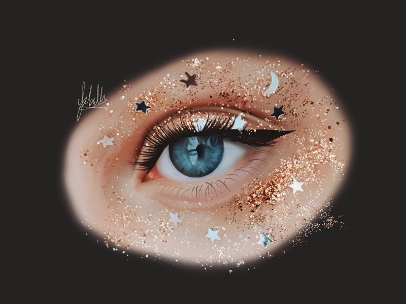 Stars and moon by Isabella Arcieri on Dribbble