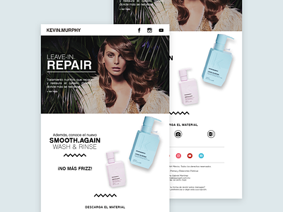 Email Design - KEVIN.MURPHY beauty product digital design e mail marketing email mailchimp