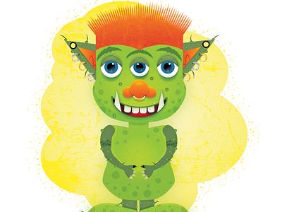 Tony The Troll character illustration monster troll vector