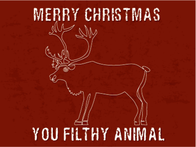 Linear Reindeer adobe illustrator christmas drawing illustration merry christmas reindeer vector you filthy animal