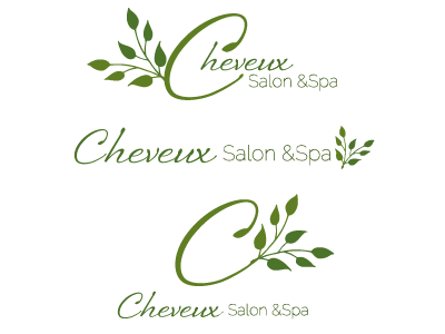 Chevux Salon and Spa design illustration logo logo alphabet typography