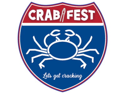 Crabfest line icon design