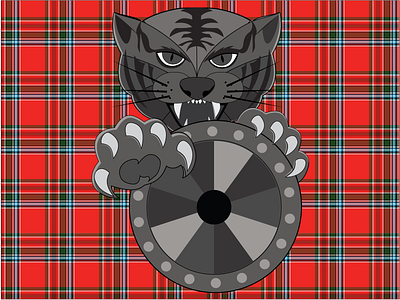 MacBean a Scottish Cat Clan adobe illustrator character design illustration scottish clan vector