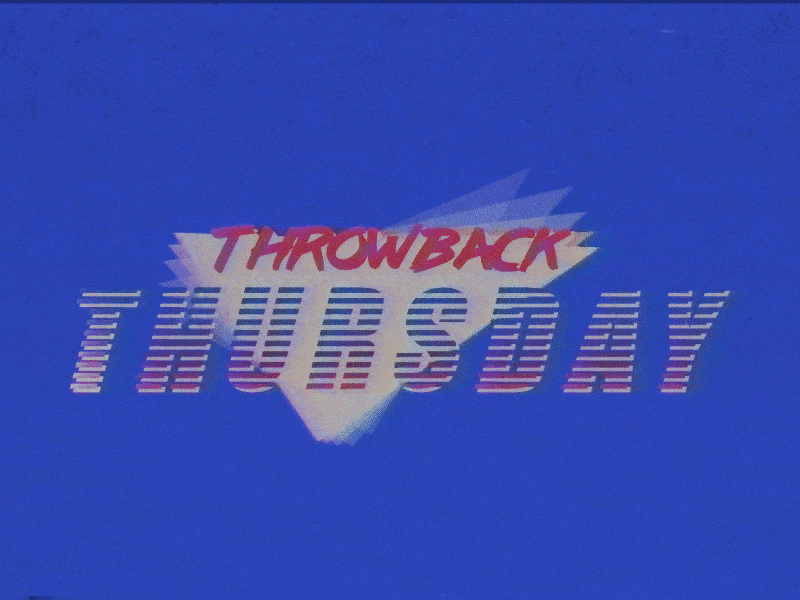 Throwback Thursday 1980 animation branding design gif illustration old retro vhs