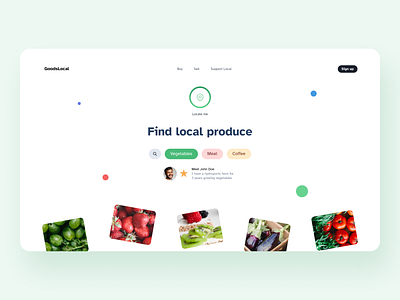 Day 27 of #30daysofwebdesign - 1hr clean concept dailyui design figma food landing page minimal simple typography ui ux web web design website website design