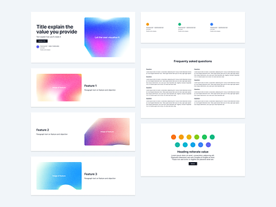 Design a landing page template that converts clean concept design landing page minimal simple template typography ui