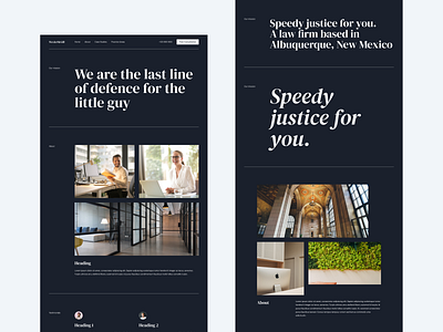 Web Design Law Firm Dark Mode