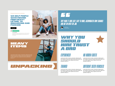 Web Design Moving Company in Figma branding clean concept design minimal simple typography ui web design website