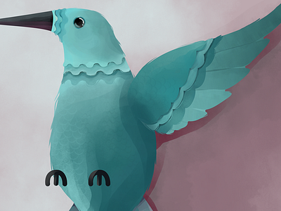 Colibrí/Hummingbird animation birds digital painting illustration photoshop