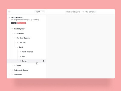 Answer Flow Management - Ada Concept build dashboard design flow navigation nesting structure toggle tree ui ux