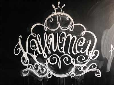 Gimp (wedding decoration agency). Logo chalkboard sketch