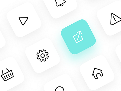 Icons set, light and dark app branding design flat icon ios ui ux vector