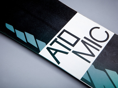 Atomic Snowboards "Axium" Graphic action sports art branding design typography
