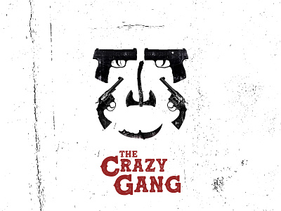 The Crazy Gang branding film film poster icon identity illustraion illustration movie movie art movie poster title design typography