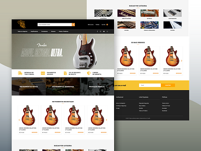 Online shop for musical instruments design music music store ux web design woocommerce wordpress wordpress design