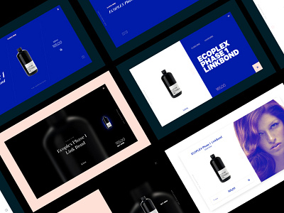 UI Ecommerce Tiles blue concept design ecommerce elements fullscreen minimal product trend typography ui