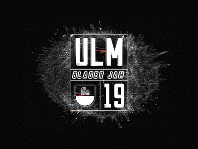 Ulm Blader Jam Logo 2019 2019 bw logo particle ulm