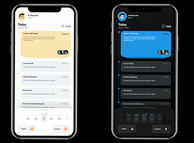 TASK | Multi-theme | 2020 app dark dark mode design google task multicolor task task list task management task manager tasks todo app todolist ui