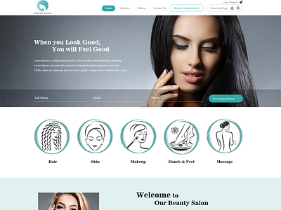 Mockup for Beauty Salon